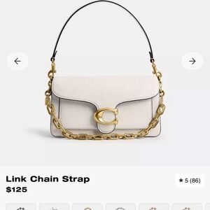 Coach Gold Chain link strap accessory